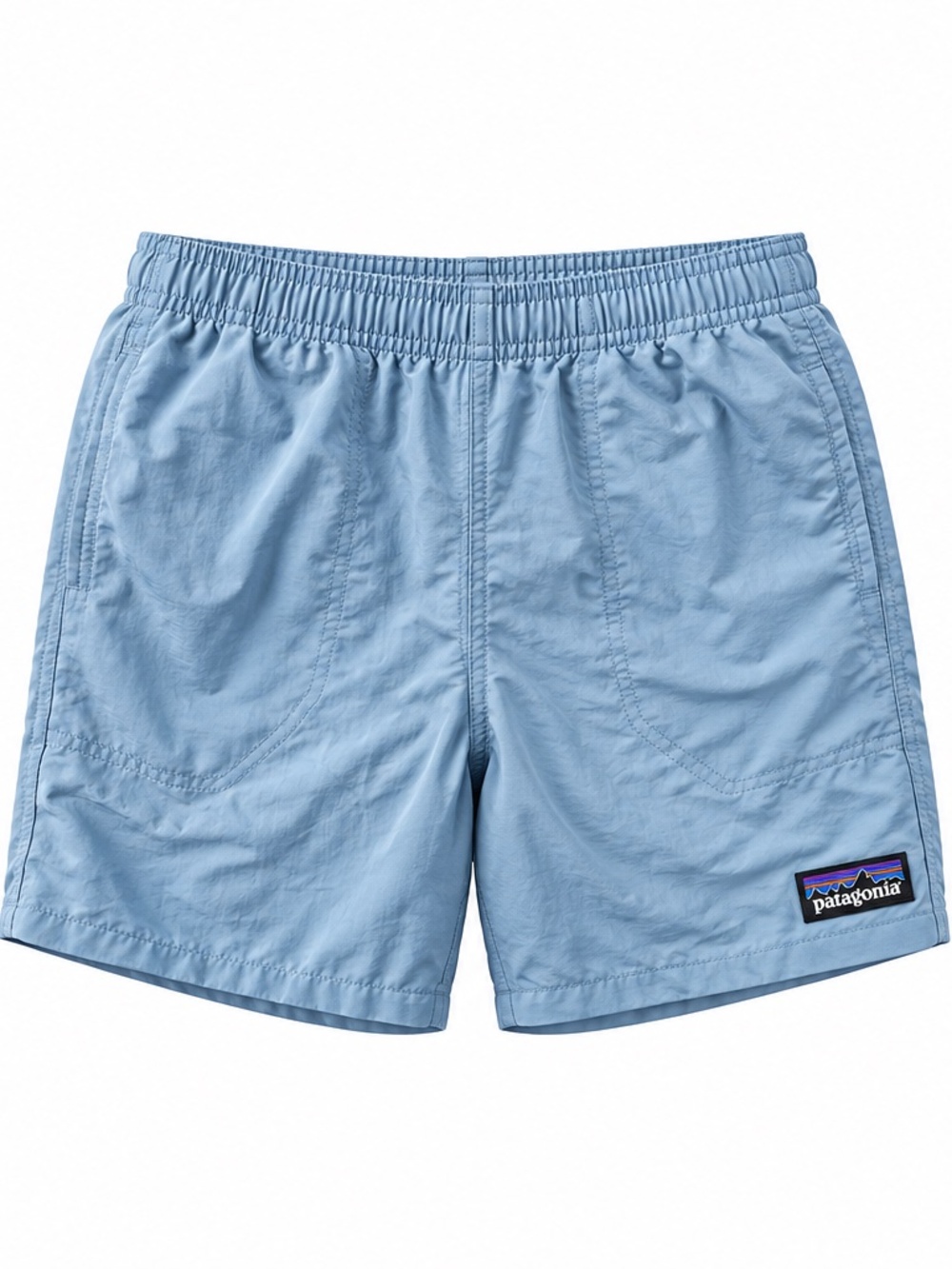 NWT Patagonia Boys XL Baggies 5" Shorts Blue Swim Trunks Hiking Outdoor Nylon